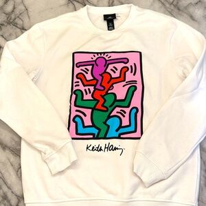 H and M Regular Fit Keith Haring Sweatshirt